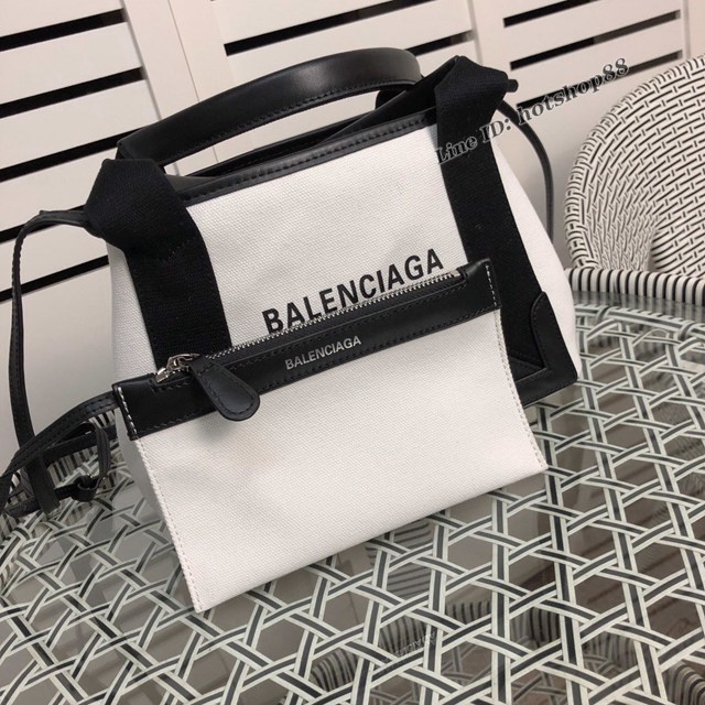 Balenciaga專櫃爆款小號購物袋手提帆布包 巴黎世家新版一行字帆布字母包 fyj1837